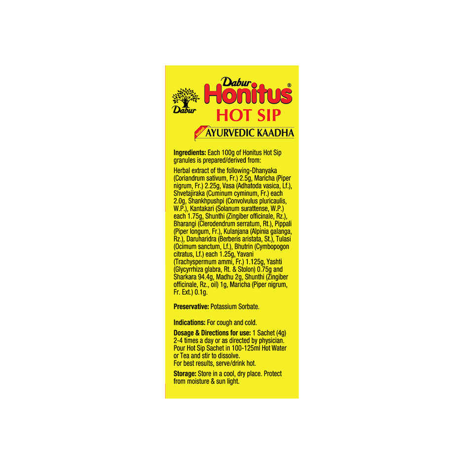 Dabur OTC Honitus Hot Sip Ayurvedic Kaadha