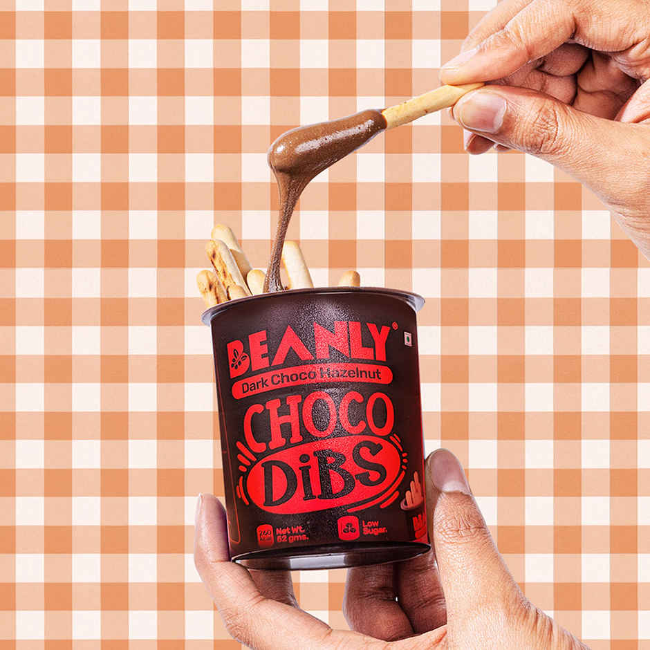 Beanly Dark Choco Hazelnut Spread with Breadsticks Combo