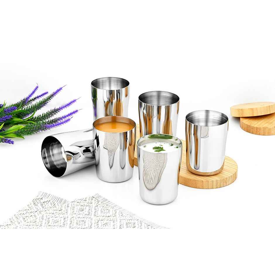 Steelera Stainless Steel Drinking Glass / Water / Juice | Food Safe | 325 ml