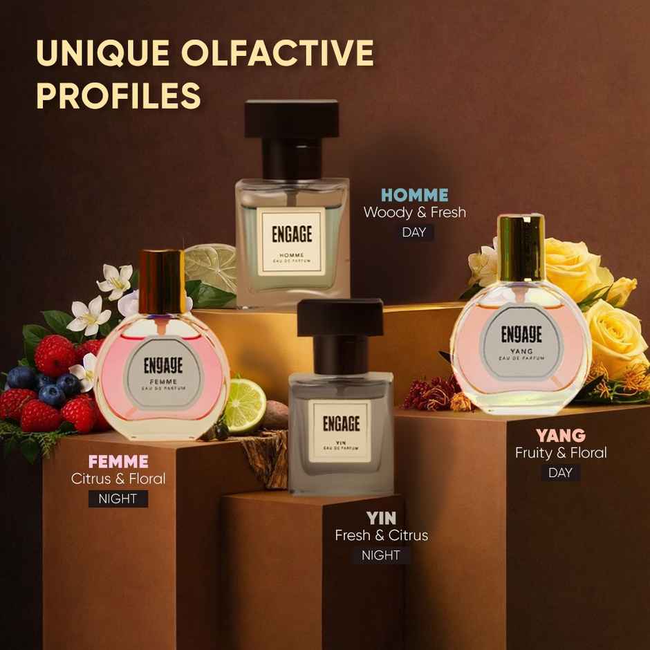 Engage Gift Assorted Luxury Perfume Set for Women |4 Unique EDPs| Long Lasting |Travel Size