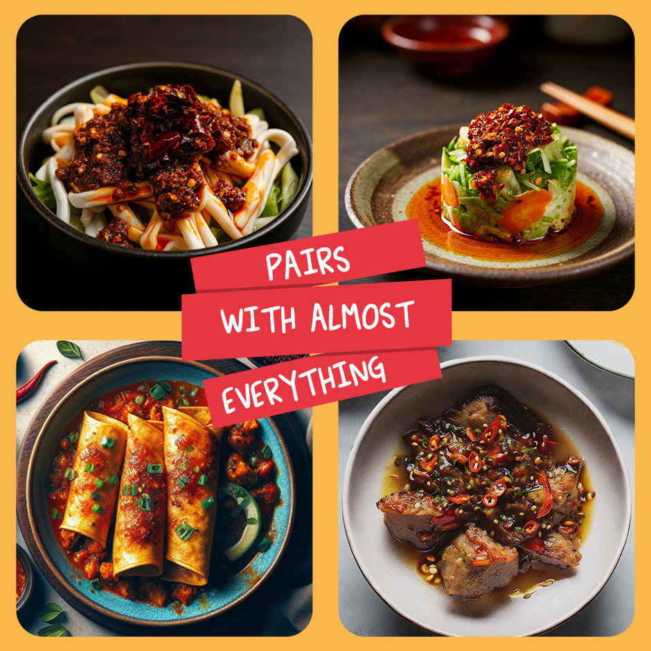 Moi Soi Sichuan Chilli Oil(175gms) & Moi Soi Korean Chilli Oil(175gms) Combo