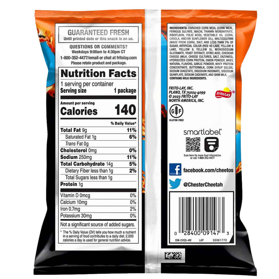 Cheetos Flamin' Hot Flavoured Puffs