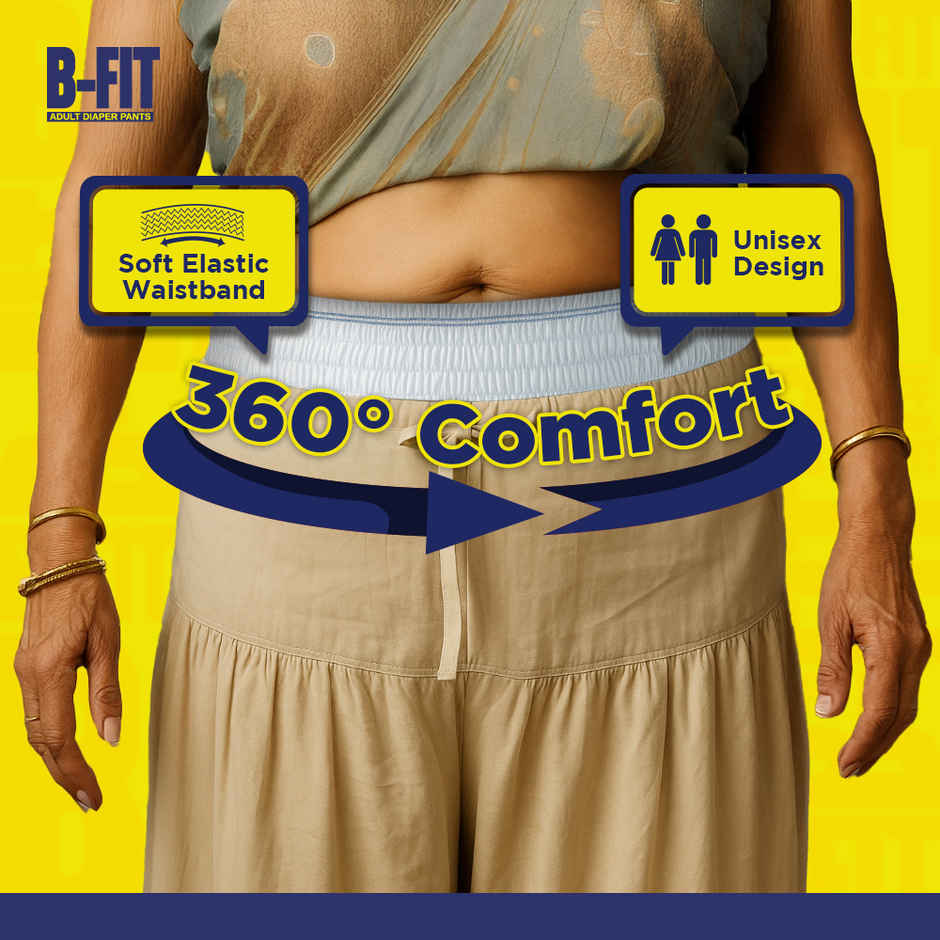 B-FIT Adult Diaper Pant | Regular Type | XL | 30 - 56 inch
