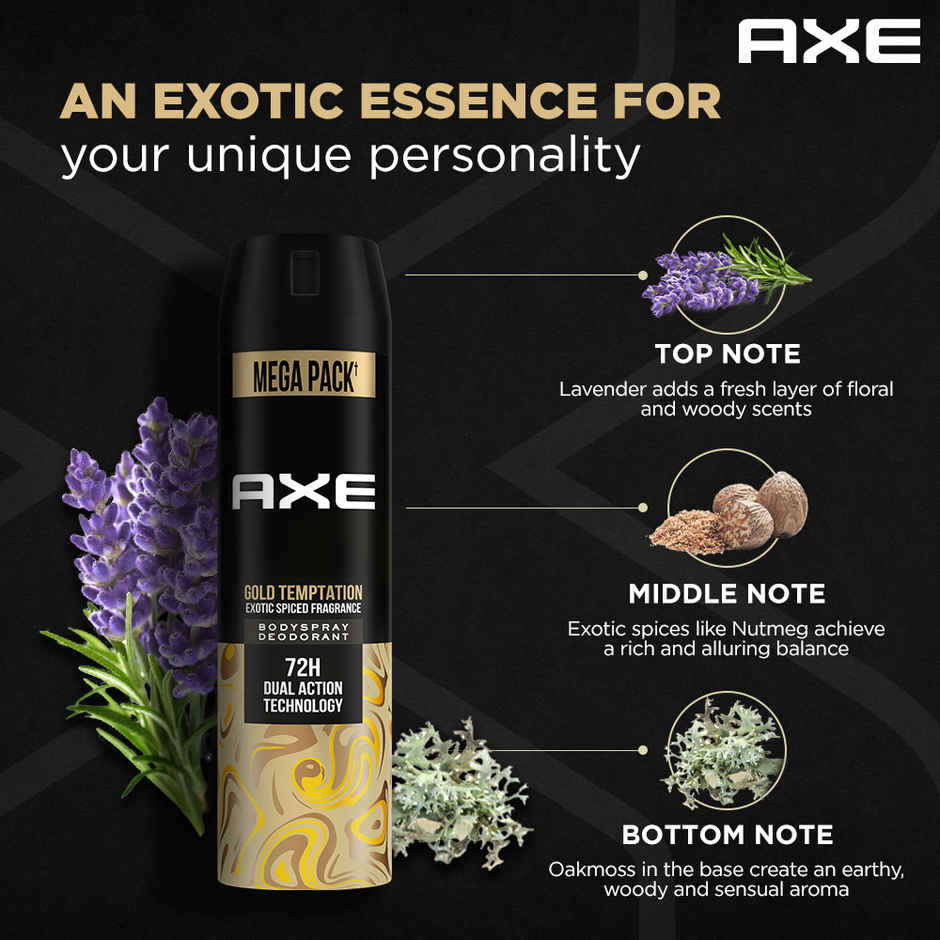 Axe Gold Temptation Long Lasting Deodorant Bodyspray For Men