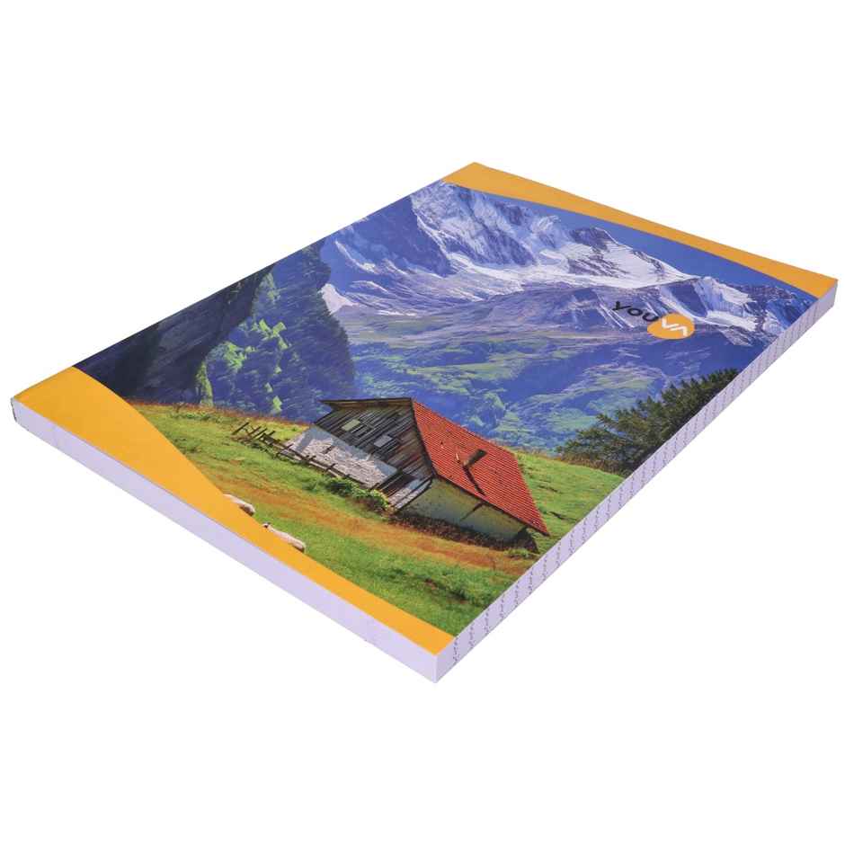 Navneet Youva Soft Bound Single Line Long Notebook 276 Pages, A4 size 21 cm x 29.7 cm - Design may vary