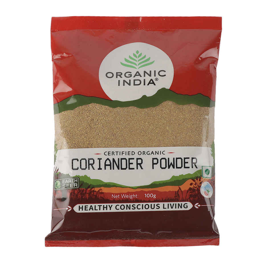 A Tata Product - Organic India Rich In Taste, Anti-Microbial Organic Coriander Powder(Dhaniya)