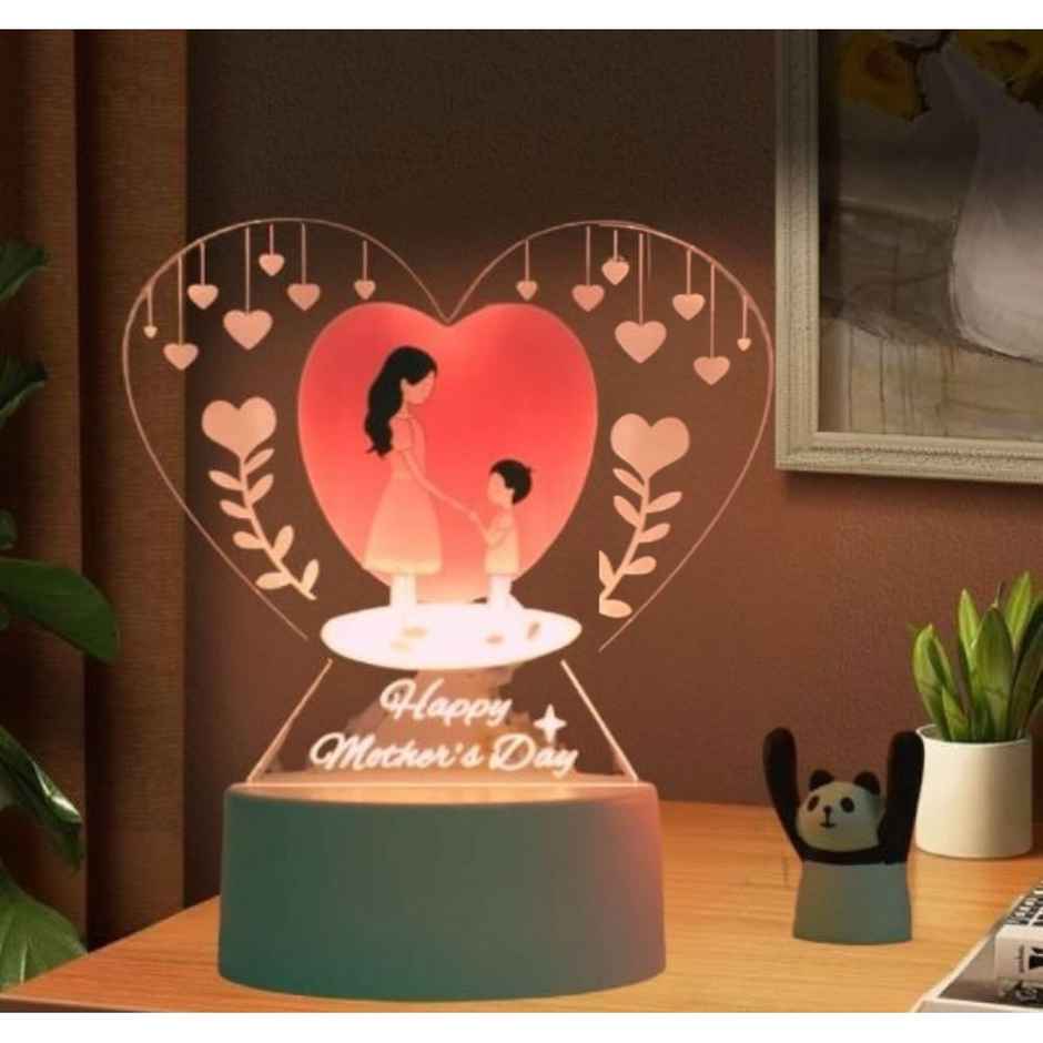 Hashwow Heart Acrlic Night Lights Gift for Happy mothers Day |Mothers Day Gift Lamp