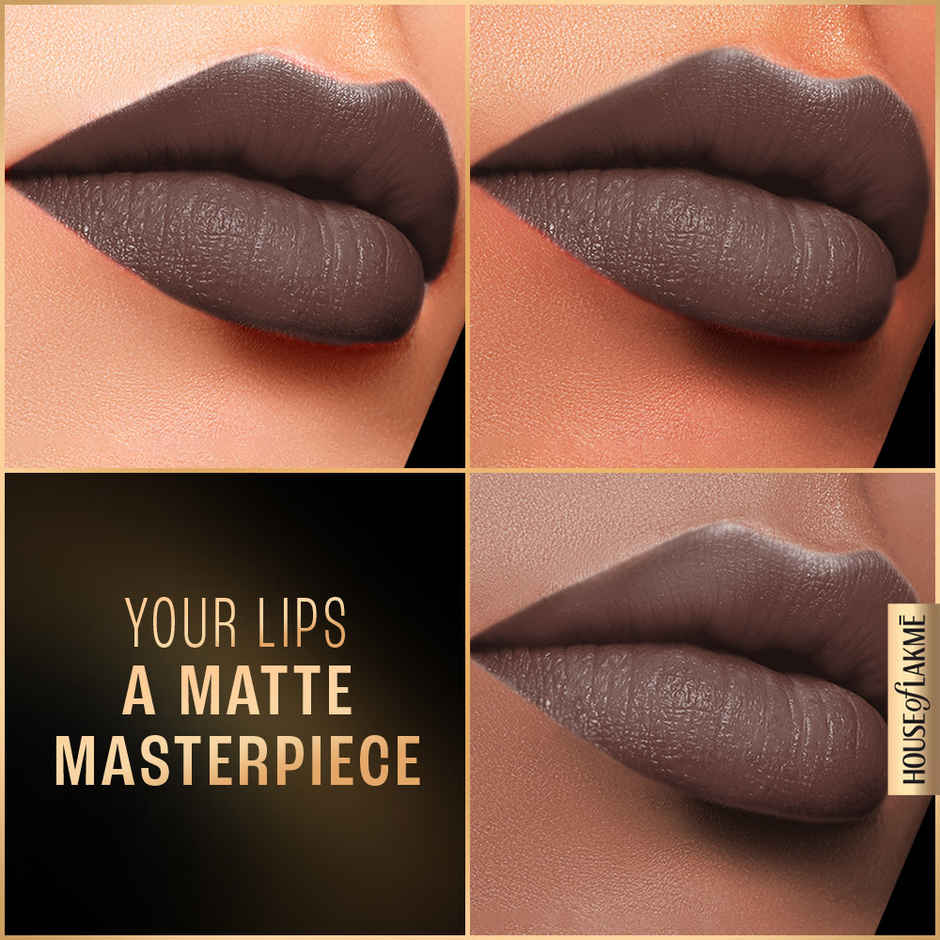 Lakme Forever Matte Liquid Lip | 16 Hr Lipstick | Lightweight & transferproof | Brown Espresso