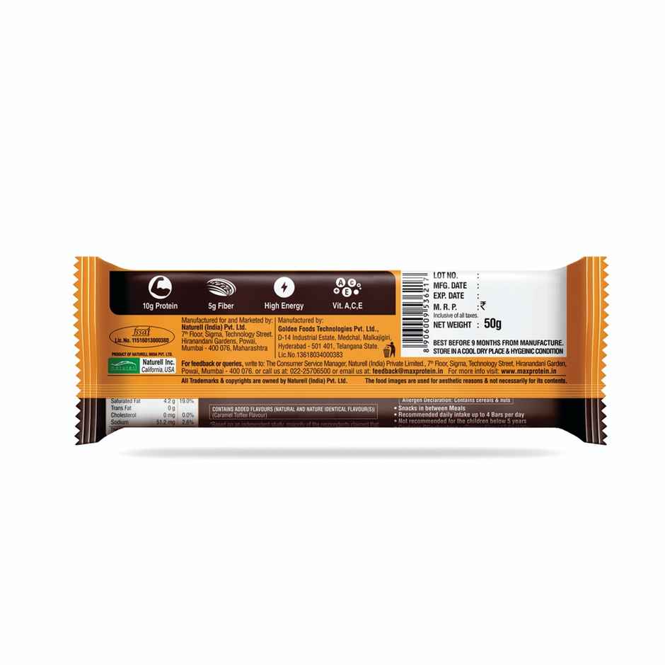 RiteBite Max Protein 10g Protein Bar Salt & Caramel