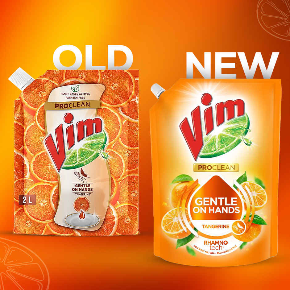 Vim Proclean Tangerine Dishwash Liquid