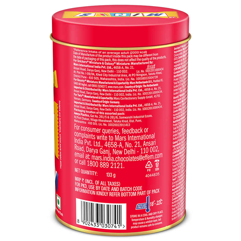 Snickers Best of our Minis Chocolate Gift Tin