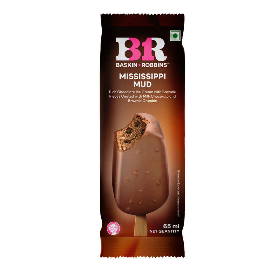 Baskin Robbins Mississippi Mud Ice Cream Stick