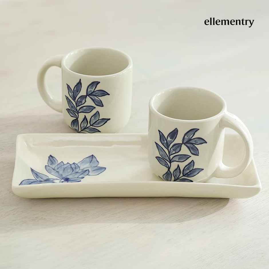 Ellementry Magnolia ceramic serving platter