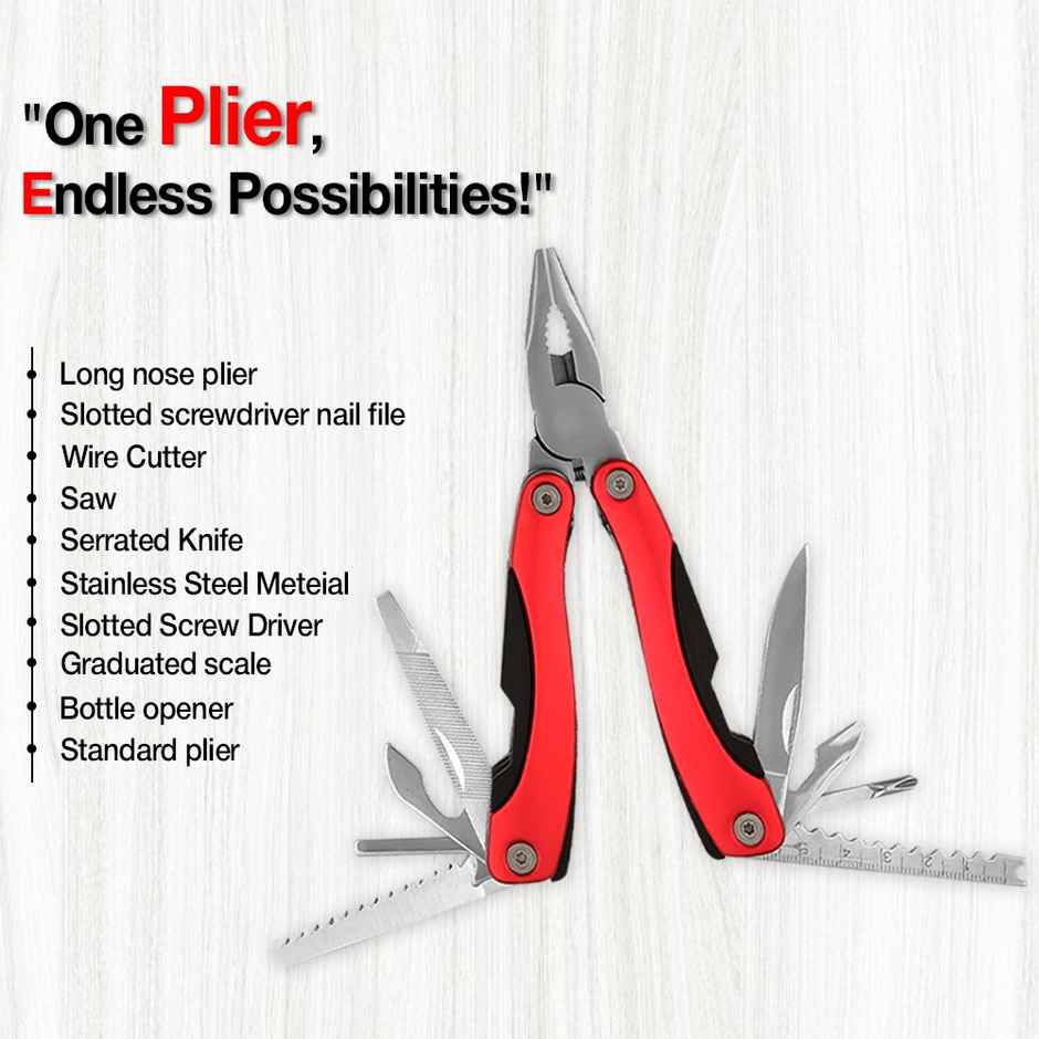 Link Prabal 13-in-1 Multi-Function Plier Tool - Compact Home Hand Tool