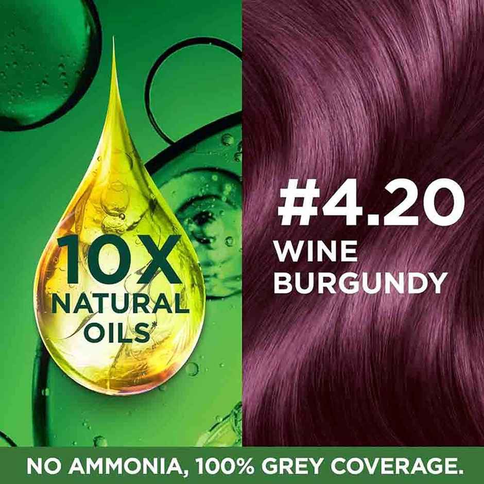 Garnier Color Naturals Long-Lasting Creme Hair Color | Wine Burgundy - Shade 4.2