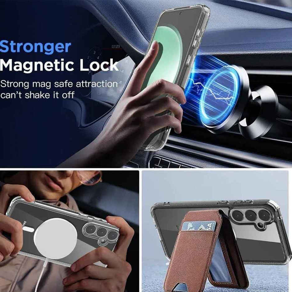 Artistque Case for Samsung Galaxy S23 Back Cover - Transparent Clear Magsafe