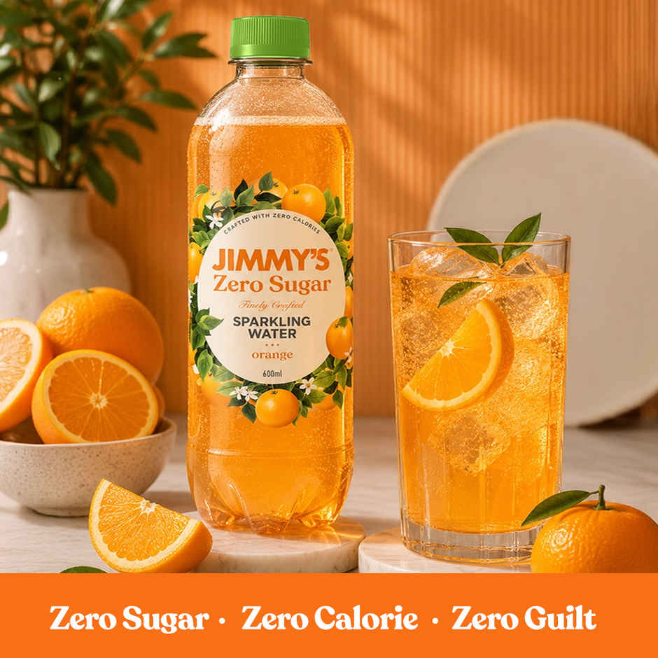Jimmy's Zero Sugar Orange Sparkling Water