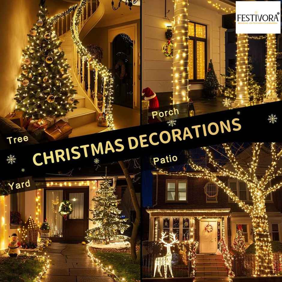 Festivora Warm White Color Pixel Led String Light | Rice Light For Festival & Room Decoration