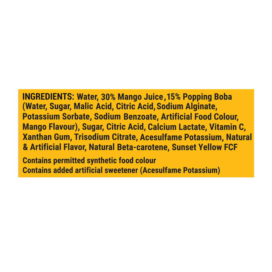 Moi Soi Popping Boba With Mango Fruit Drink