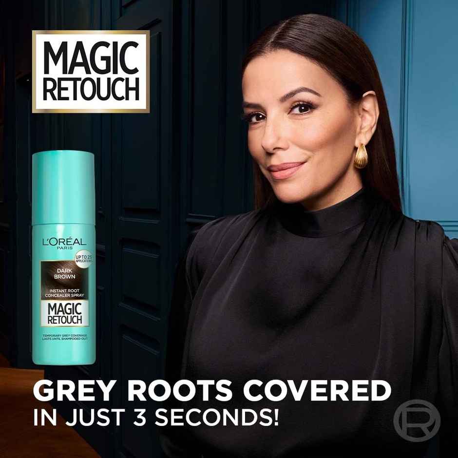 L'Oreal Paris Magic Retouch Root Touch Up Hair Colour Spray, 2 Dark Brown
