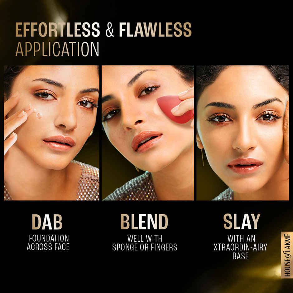 Lakme Xtraordin-airy Mattereal Mousse Foundation, Matte Finish,Has SPF8, 02 Rose Creme,