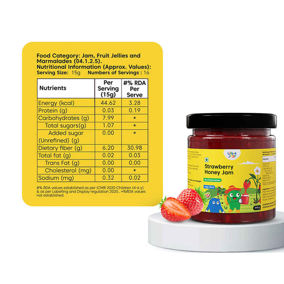 Little Joys Strawberry Honey Jam | No Added Sugar & Preservatives