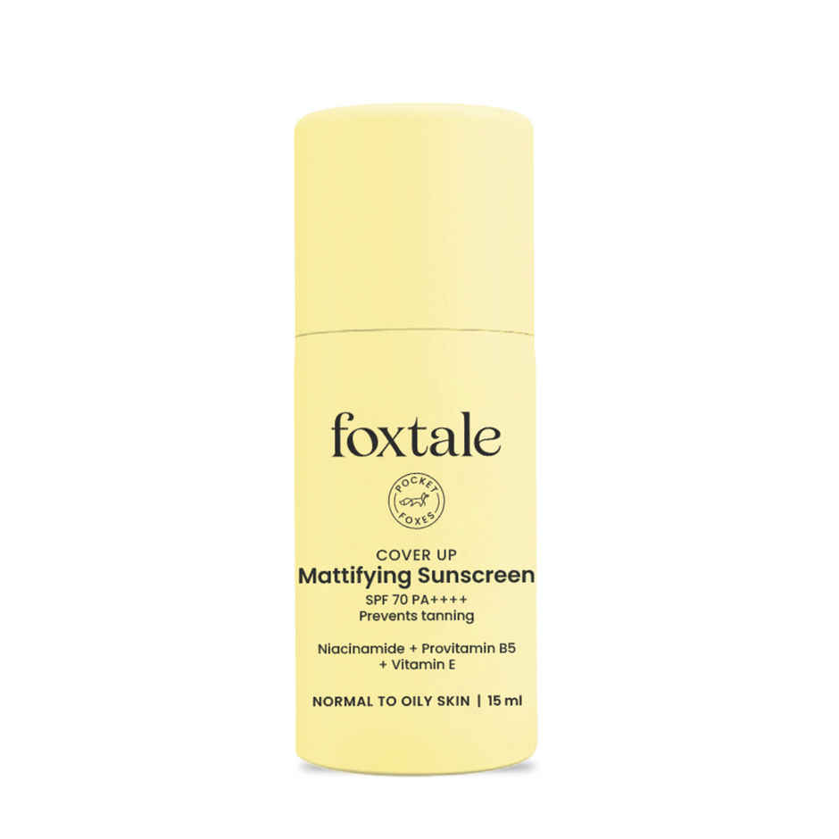 Foxtale Niacinamide Matte Sunscreen for All Skin Type SPF 70 PA++++ | No White Cast | Men & Women