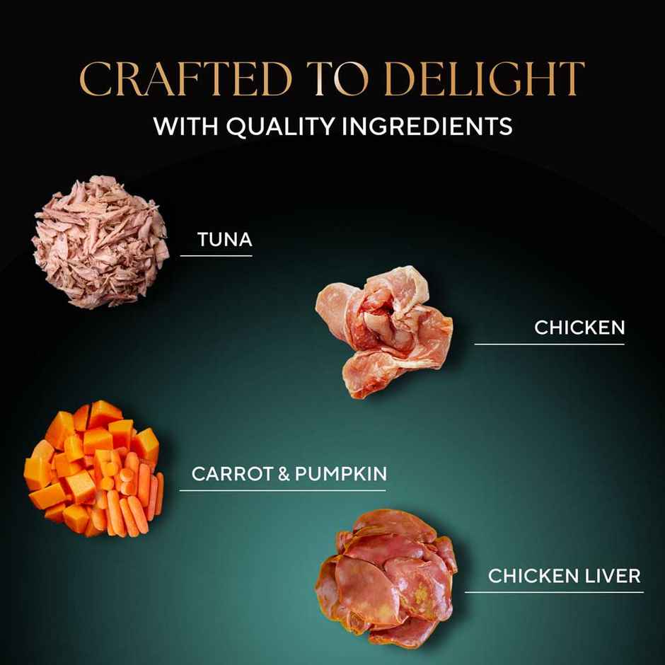 Sheba Fine Adult Tuna Pumpkin & Carrot in Gravy Wet Cat Food