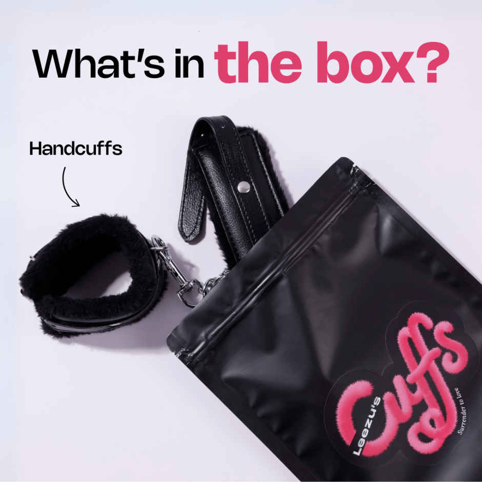 Leezu's Leather Handcuffs with Soft Fur for Couple