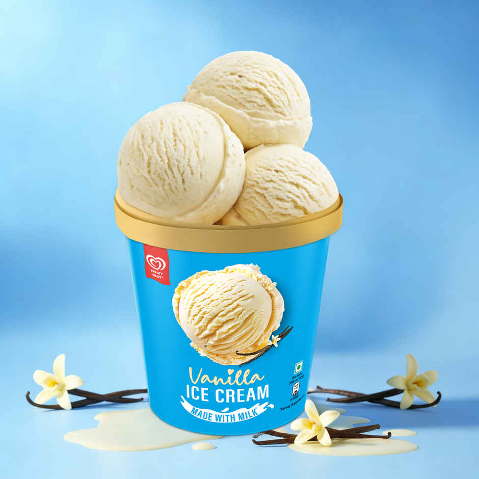 Kwality Wall'S Shameless Vanillaâ Tub(700ml) & Dukes Waffy Chocolate Wafer Rolls(250gms) Combo