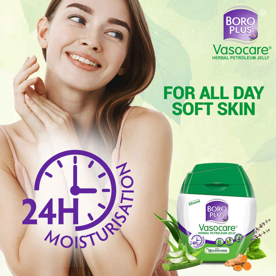  Boroplus Vasocare Petroleum Jelly With Aloe Vera, Chamomile & Tulsi