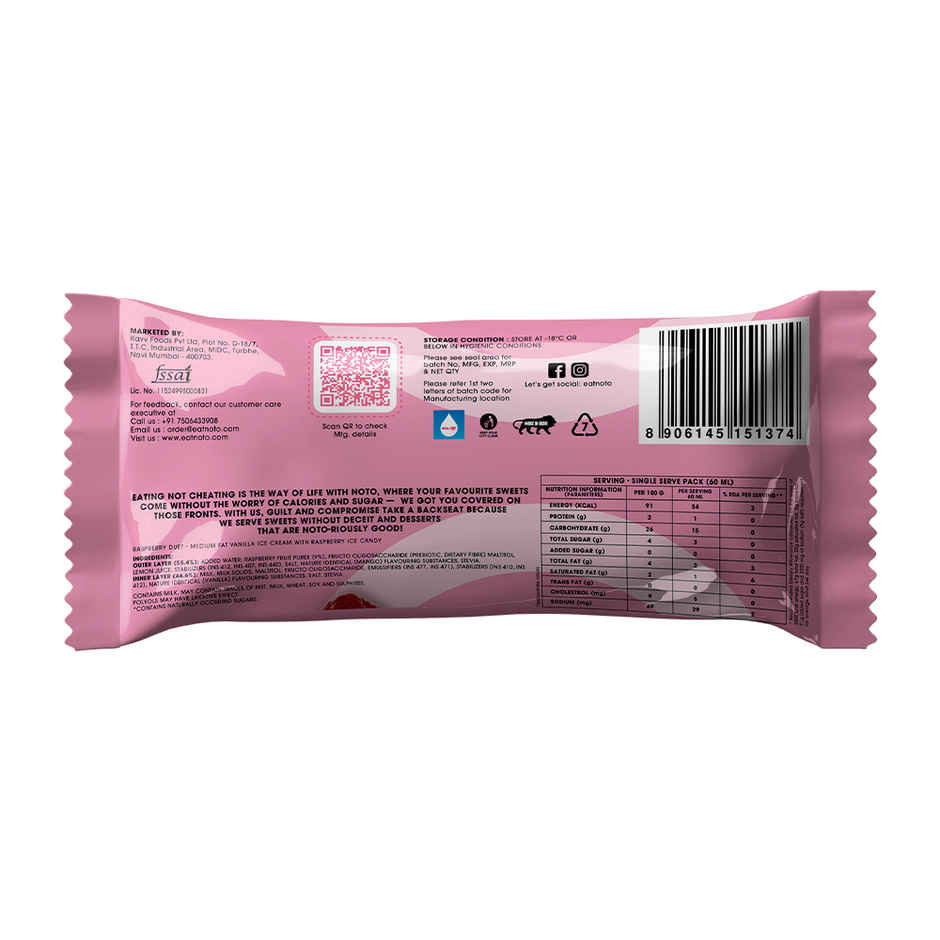 NOTO Raspberry Sugar Free, Guilt Free Duet