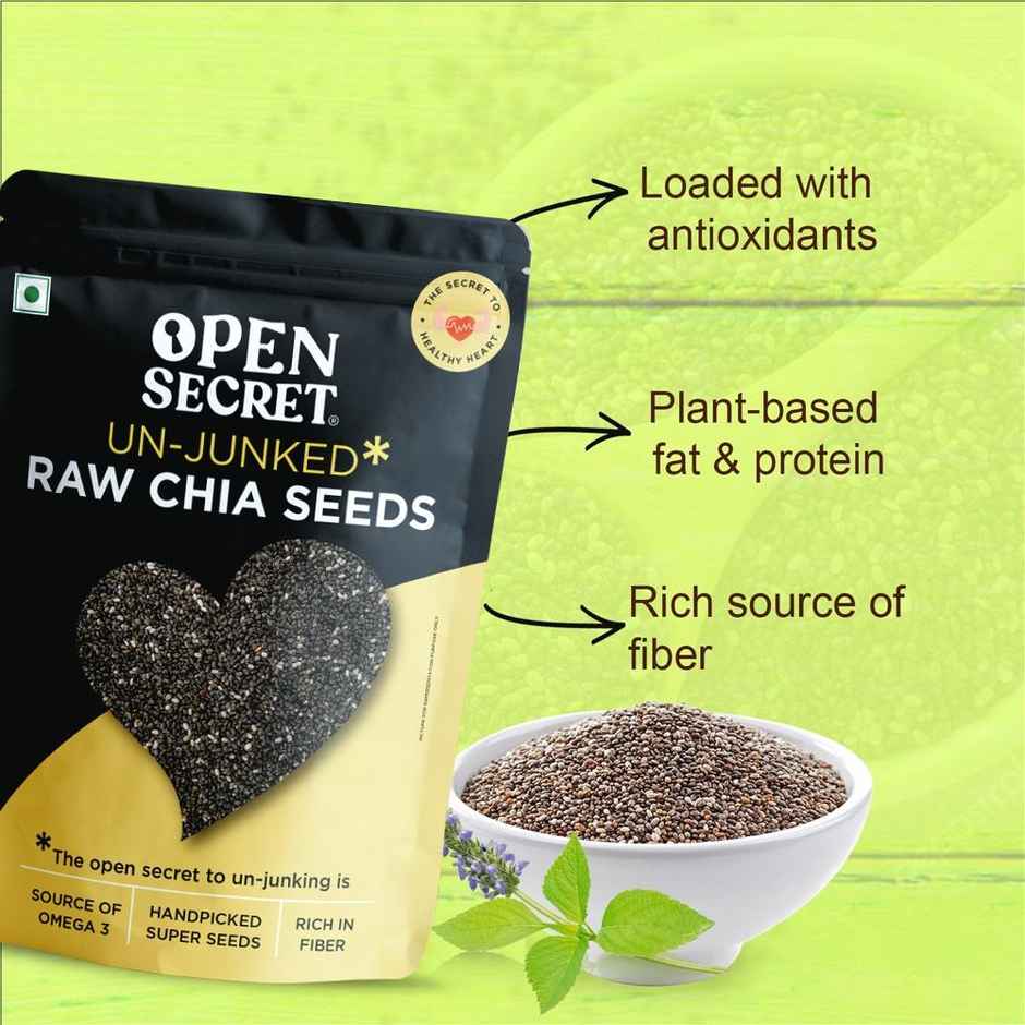 Open Secret Chia Seeds - Protein Rich, High In Fibre Combo