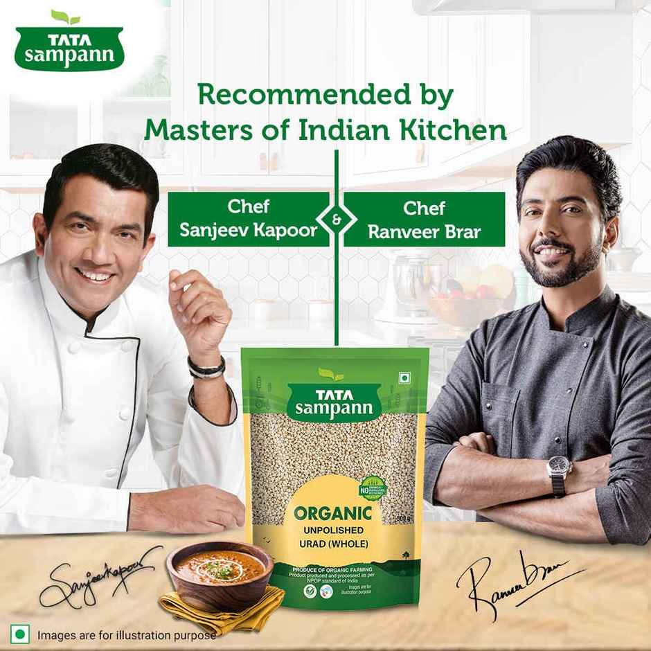 Tata Sampann Organic Unpolished Urad Whole Dal