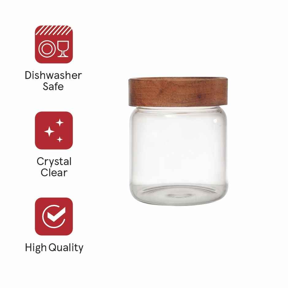 Sanjeev Kapoor Skb2917 Amos Borosilicate Round Jar 250 ml