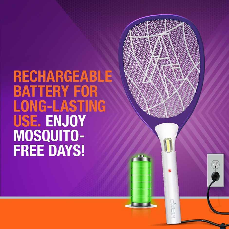Maxo Anti Mosquito Racquet for Instant Mosquito Kill and Rechargeable Use