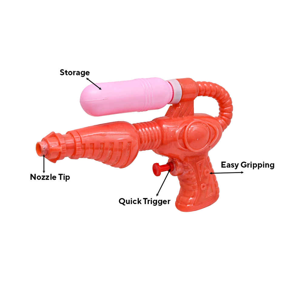 Water Toy Gun (1pc) & Holi Magic Water Balloon (3set) & Plastic Party Goggles (1pack) Combo