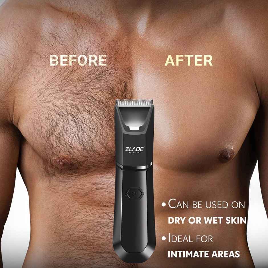 Zlade Ballistic Lite Plus Waterproof Trimmer | Beard, Body & Balls
