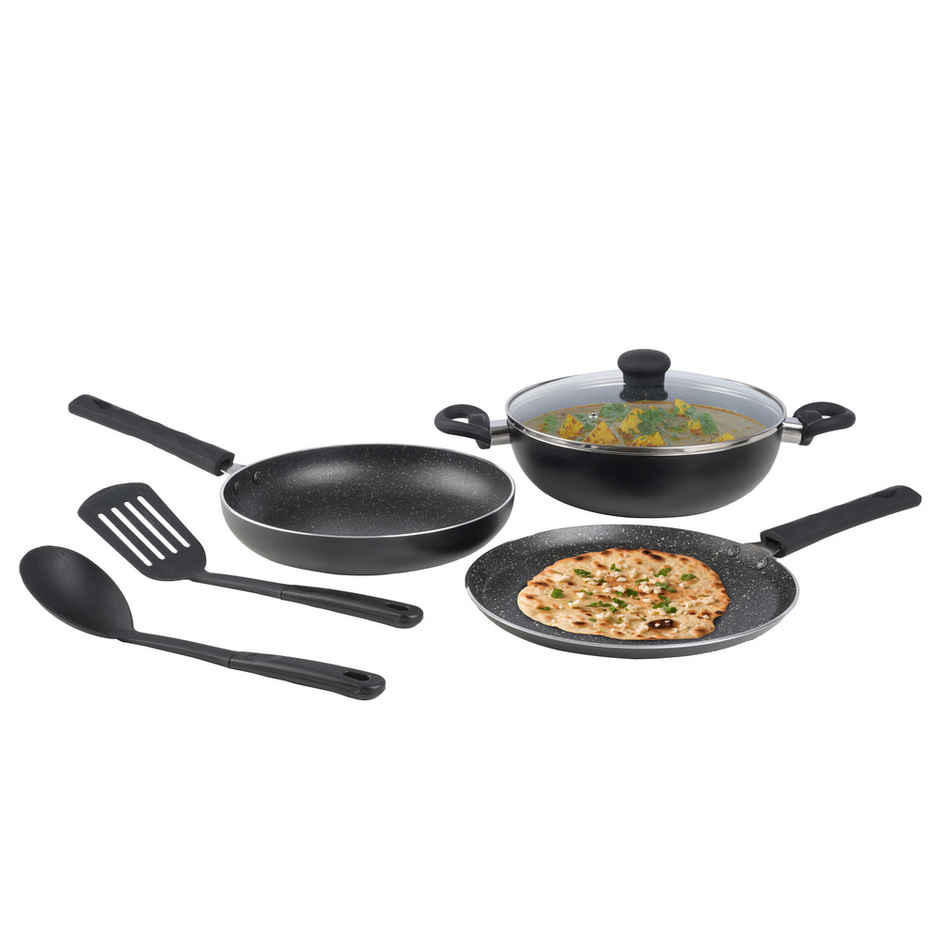 Deepam 3pcs Granite Gift Set Black