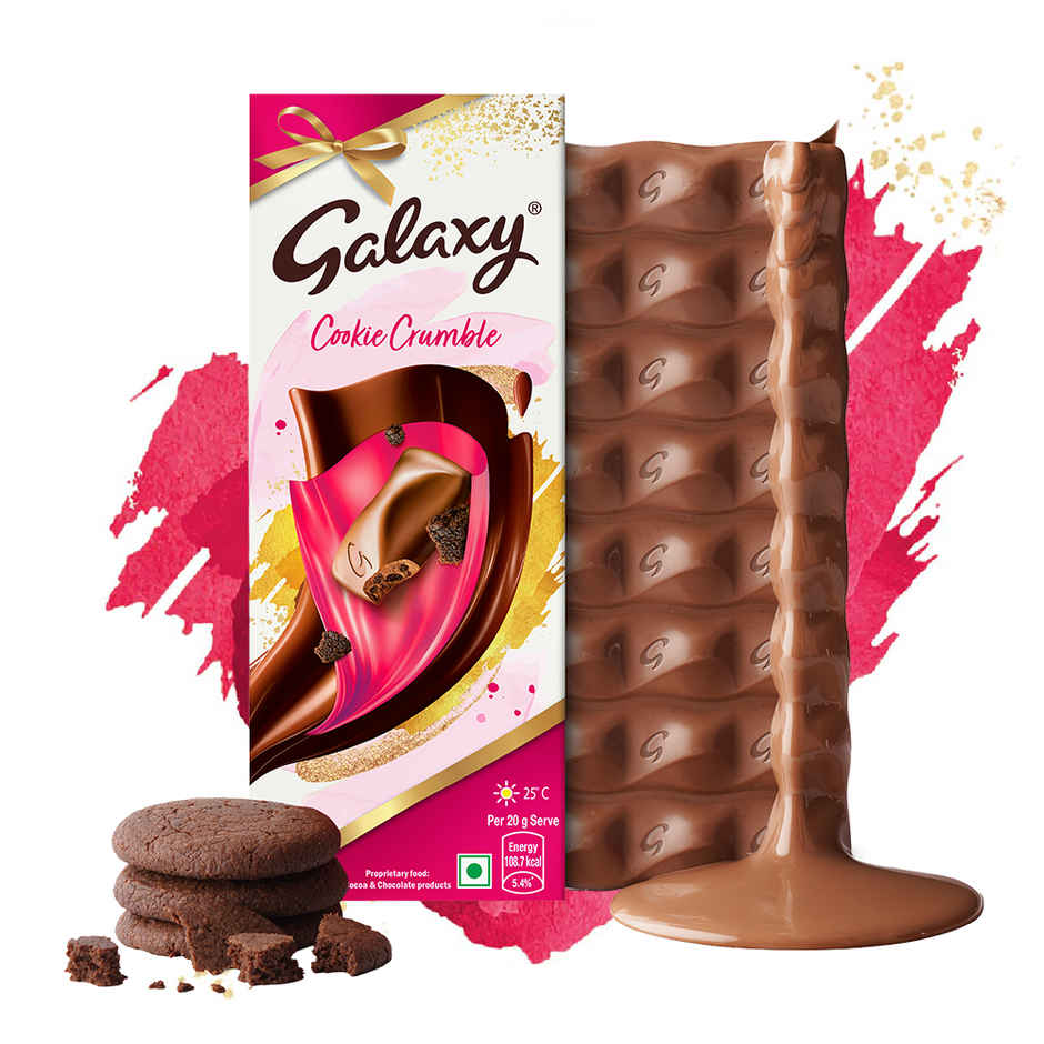 Galaxy Cookie Crumble Milk Chocolate Bar Loaded With Crumbly Cookie Pieces Combo