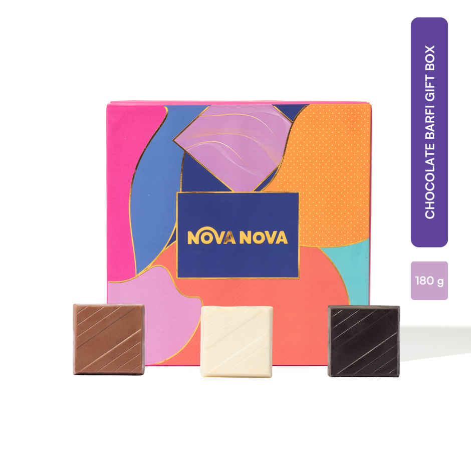 Nova Nova Chocolate Barfi Gift Box Combo