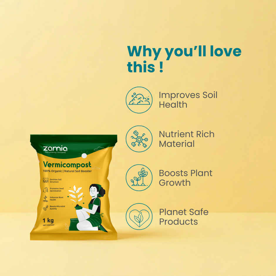Zamia Vermicompost | Organic Compost & Soil Fertilizer for Plants | By Nurturing Green