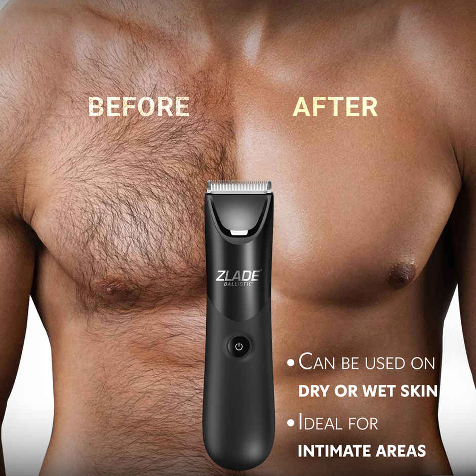 Zlade Ballistic Lite Full-Body Trimmer | Beard, Body & Balls | AAA Battery Operated Cordless Trimmer