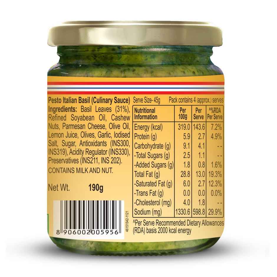 Dr. Oetker FunFoods Basil Pesto Italian Sauce