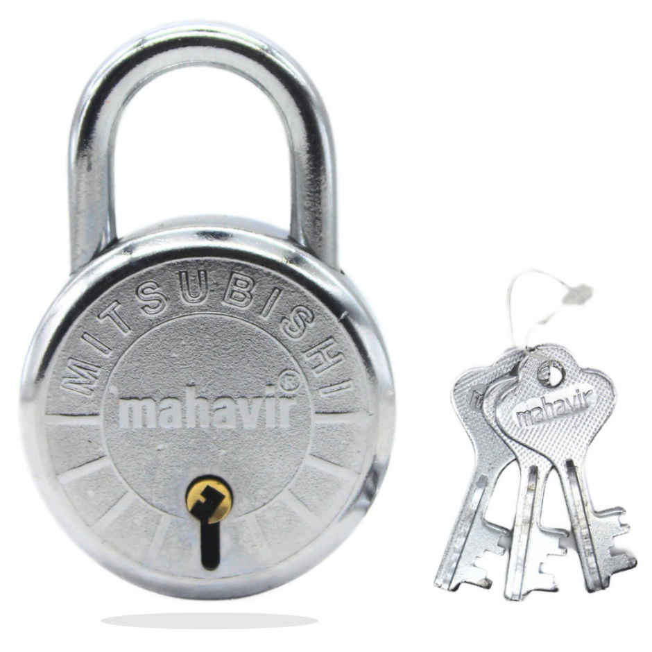 Se7en Pad Lock With 3 Keys - 65mm - Round Shaped