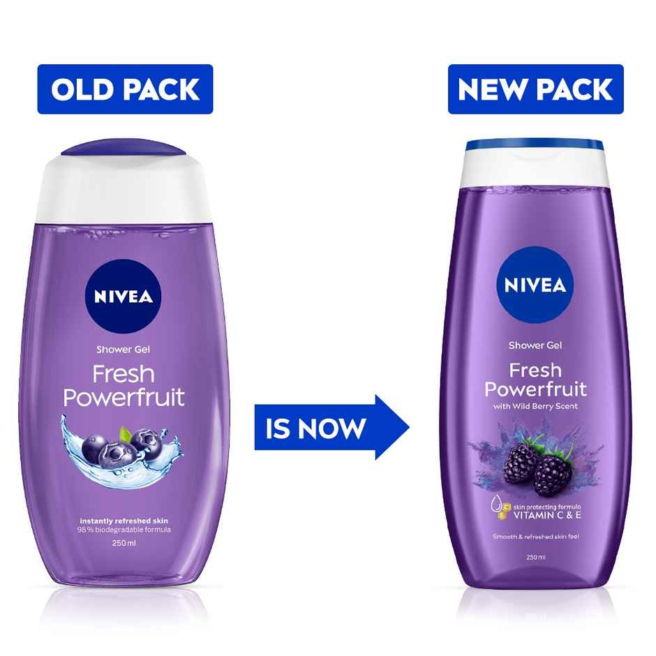 Nivea Shower Gel Power Fruit Fresh Body Wash Combo