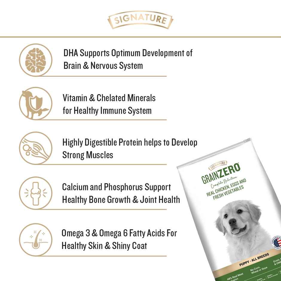 Grain Zero Real Chicken, Egg And Vegetables | Puppy And Mother | Dry Dog Food