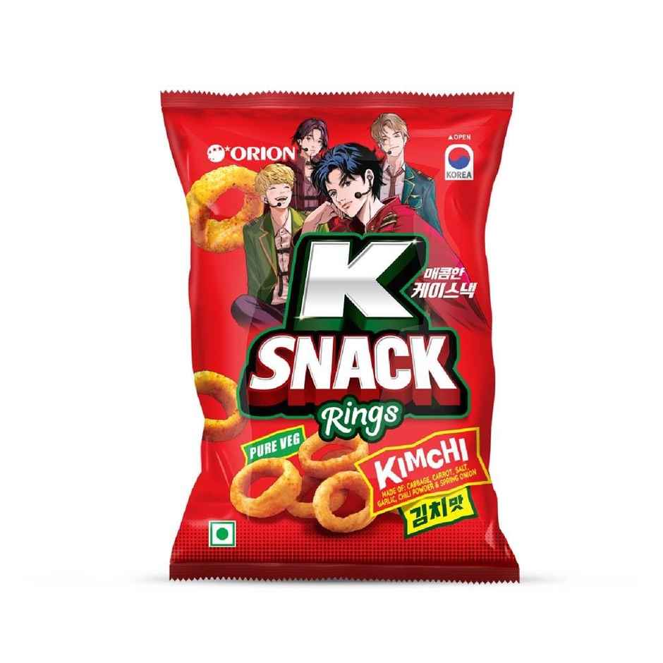 Orion K Snack Rings Kimchi Flavour(70gms) & Korean Nongshim Shin Kimchi (5 In 1)(600gms) Combo