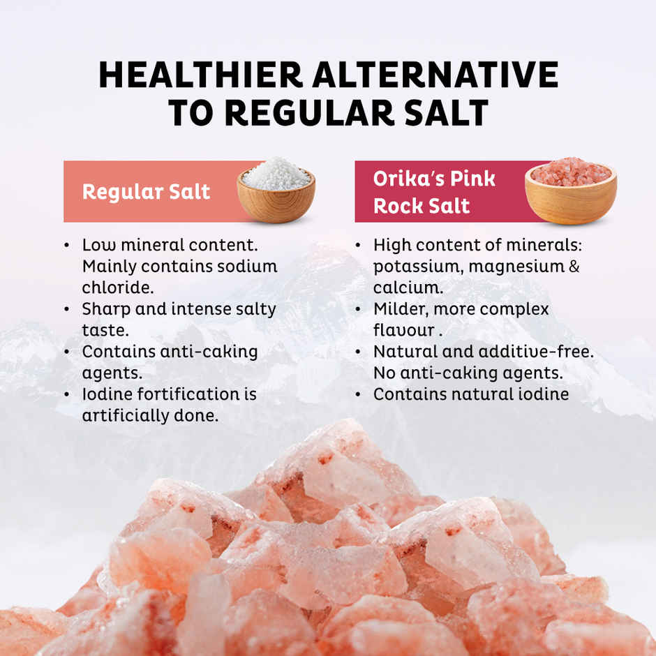 Orika Himalayan Pink Rock Salt | Sendha Namak