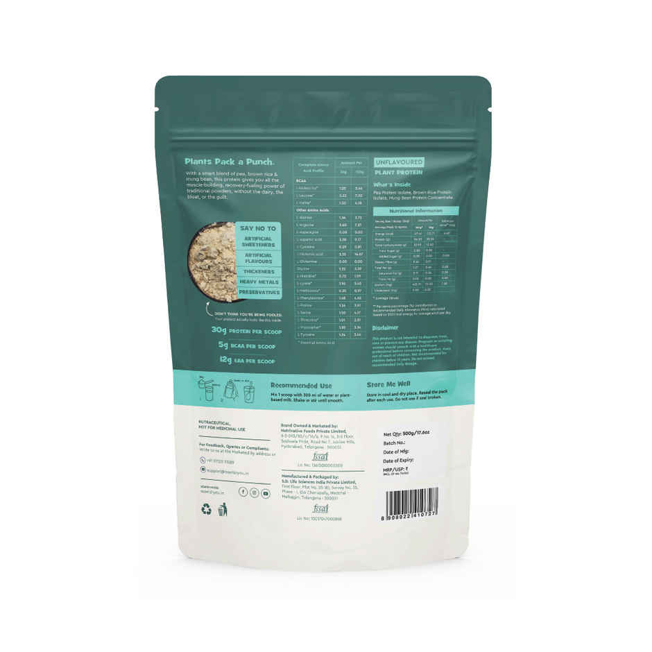 Nourish You Plant Protein - Unflavoured